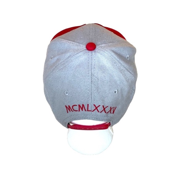 DOPE Couture Snapback Trucker Cap; Streetwear;‎ Grey/Red; Adjustable - Picture 4 of 4